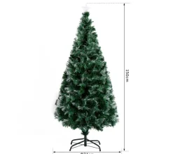HOMCOM Sapin Et Accessoire^ Sapin De Noël Artificiel Lumineux Vert
