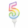 HOMEA Anniversaire Et Autres Fêtes^ Bougie D Anniversaire Chiffre 5