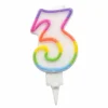 HOMEA Anniversaire Et Autres Fêtes^ Bougie D Anniversaire Chiffre 3
