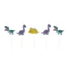 HOMEA Anniversaire Et Autres Fêtes^ Set De 5 Bougies Anniversaire 6 Cm Happy Dino