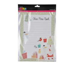 Store * Kit 2 Lettres Et Stickers "Pere Noël" 32Cm Blanc