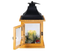 Store * Lanterne Noël Led H. 26,5 Cm Naturel