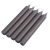 Online * Lot De 5 Bougies Chandelier "Essentiel" 19Cm Gris Fonce