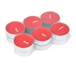 Outlet * Lot De 12 Bougies Chauffe-Plat "Essentiel" 3,5Cm Fraise