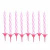 * Anniversaire Et Autres Fêtes^Lot De 24 Bougies D'Anniversaire "Support" 5Cm Rose