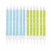 * Anniversaire Et Autres Fêtes^Lot De 12 Bougies D'Anniversaire "Magiques" 6Cm Bleu Et Vert