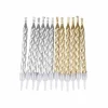 * Anniversaire Et Autres Fêtes^Lot De 12 Bougies D'Anniversaire "Magiques" 6Cm Argent Et Or