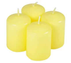 Best Sale * Lot De 4 Bougies Parfumees Piliers "Essentiel" 6Cm Citronnelle