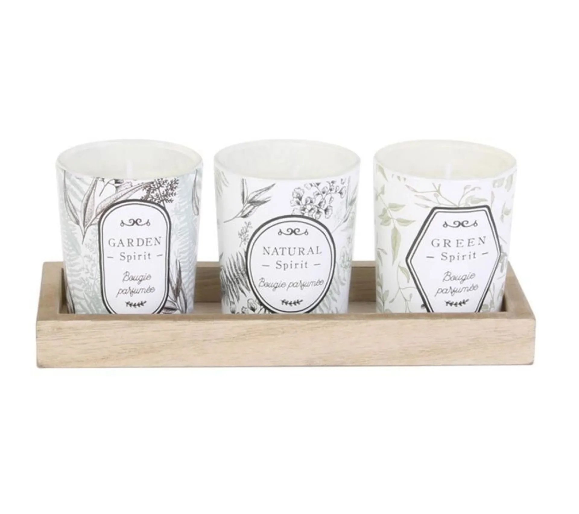 Online * Lot De 3 Bougies Parfumees "Garden" 5Cm Fleurs De Coton