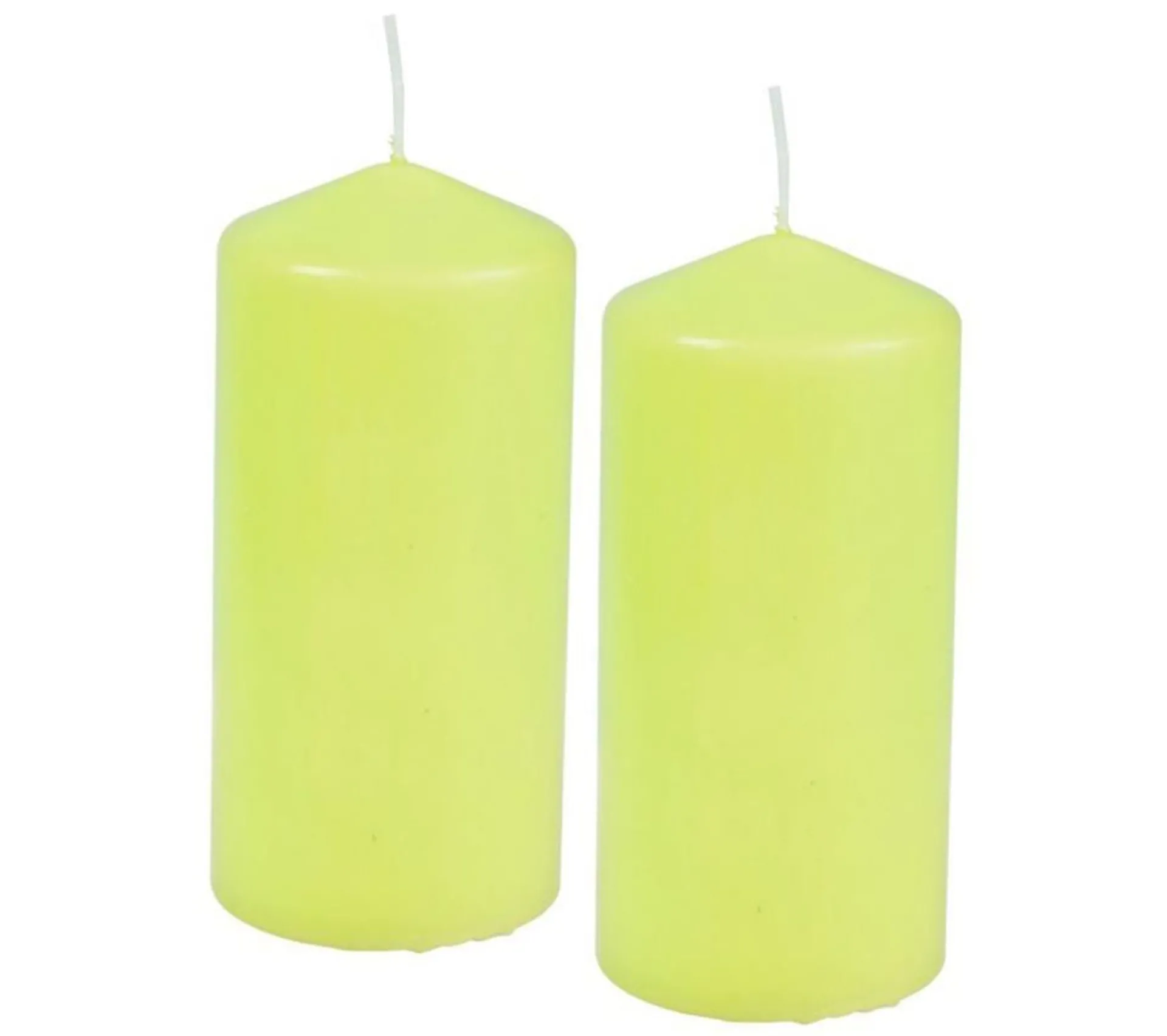 Cheap * Lot De 2 Bougies Pilier "Essentiel" 10Cm Vert