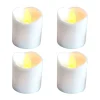 Store * Lot De 4 Bougies Pilier "Led" 5Cm Blanc