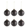 * Guirlande Et Boule De Sapin^Lot De 6 Boules De Noël "Antiquan" 8Cm Marron
