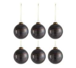 * Guirlande Et Boule De Sapin^Lot De 6 Boules De Noël "Antiquan" 8Cm Marron