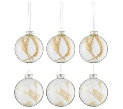 * Guirlande Et Boule De Sapin^Lot De 6 Boules De Noël "Brindilles" 8Cm Transparent