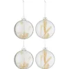 * Guirlande Et Boule De Sapin^Lot De 4 Boules De Noël "Brindilles" 10Cm Transparent