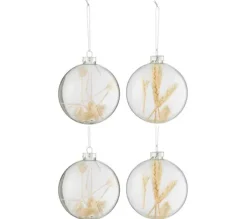 * Guirlande Et Boule De Sapin^Lot De 4 Boules De Noël "Brindilles" 10Cm Transparent