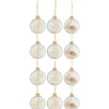 * Guirlande Et Boule De Sapin^Lot De 12 Boules De Noël "Brindilles" 8Cm Transparent