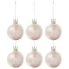 * Guirlande Et Boule De Sapin^Lot De 6 Boules De Noël "Couronne" 8Cm Rose