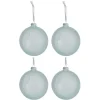 * Guirlande Et Boule De Sapin^Lot De 4 Boules De Noël Déco "Verre" 12Cm Vert