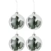 * Guirlande Et Boule De Sapin^Lot De 4 Boules De Noël "Eucalyptus" 10Cm Vert