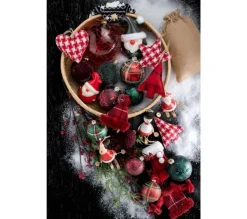 * Guirlande Et Boule De Sapin^Lot De 6 Boules De Noël "Feuilles" 8Cm Vert Mat