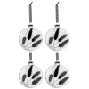 * Guirlande Et Boule De Sapin^Lot De 4 Boules De Noël "Fleurs Sechees Ii" 10Cm Noir