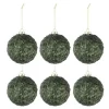 * Guirlande Et Boule De Sapin^Lot De 6 Boules De Noël "Givres" 8Cm Vert