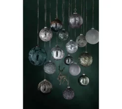* Guirlande Et Boule De Sapin^Lot De 4 Boules De Noël "Givres" 10Cm Vert