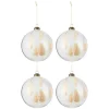 * Guirlande Et Boule De Sapin^Lot De 4 Boules De Noël "Lagurus" 12Cm Transparent