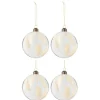 * Guirlande Et Boule De Sapin^Lot De 4 Boules De Noël "Lagurus" 10Cm Transparent