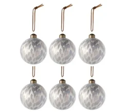 * Guirlande Et Boule De Sapin^Lot De 6 Boules De Noël "Leopard" 8Cm Marron