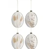 * Guirlande Et Boule De Sapin^Lot De 4 Boules De Noël "Ovales" 42Cm Transparent