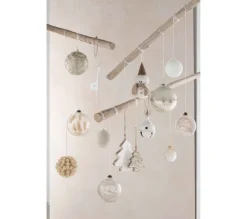 * Guirlande Et Boule De Sapin^Lot De 4 Boules De Noël "Pampas" 12Cm Transparent