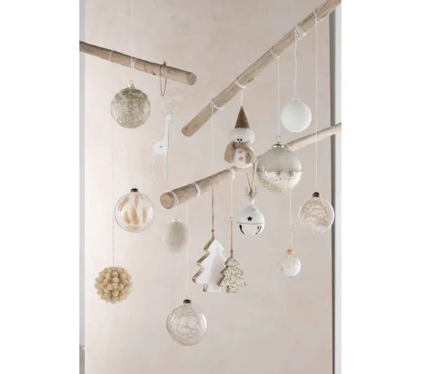 * Guirlande Et Boule De Sapin^Lot De 4 Boules De Noël "Pampas" 12Cm Transparent