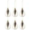 * Guirlande Et Boule De Sapin^Lot De 6 Boules De Noël "Plumes" 11Cm Transparent