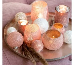 * Guirlande Et Boule De Sapin^Lot De 6 Boules De Noël "Serenity" 8Cm Argent