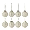 * Guirlande Et Boule De Sapin^Lot De 8 Boules De Noël "Serenity" 6Cm Argent