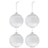 * Guirlande Et Boule De Sapin^Lot De 4 Boules De Noël "Sucre Ii" 10Cm Transparent