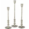 Outlet * Lot De 3 Chandeliers Design "Becca" 44Cm Argent