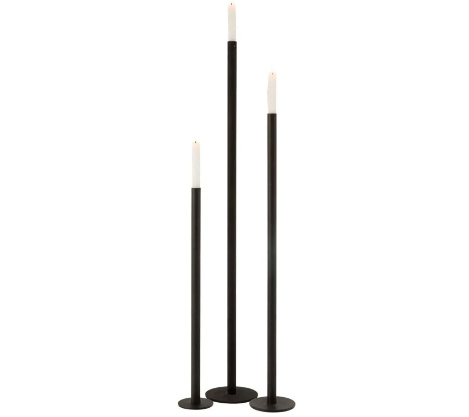 Fashion * Lot De 3 Chandeliers "Marbelous" 100Cm Noir Mat