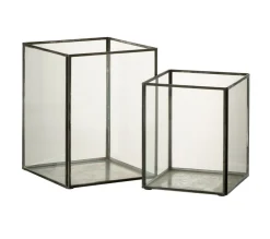 Best * Lot De 2 Photophores Design "Sevina" 20Cm Noir