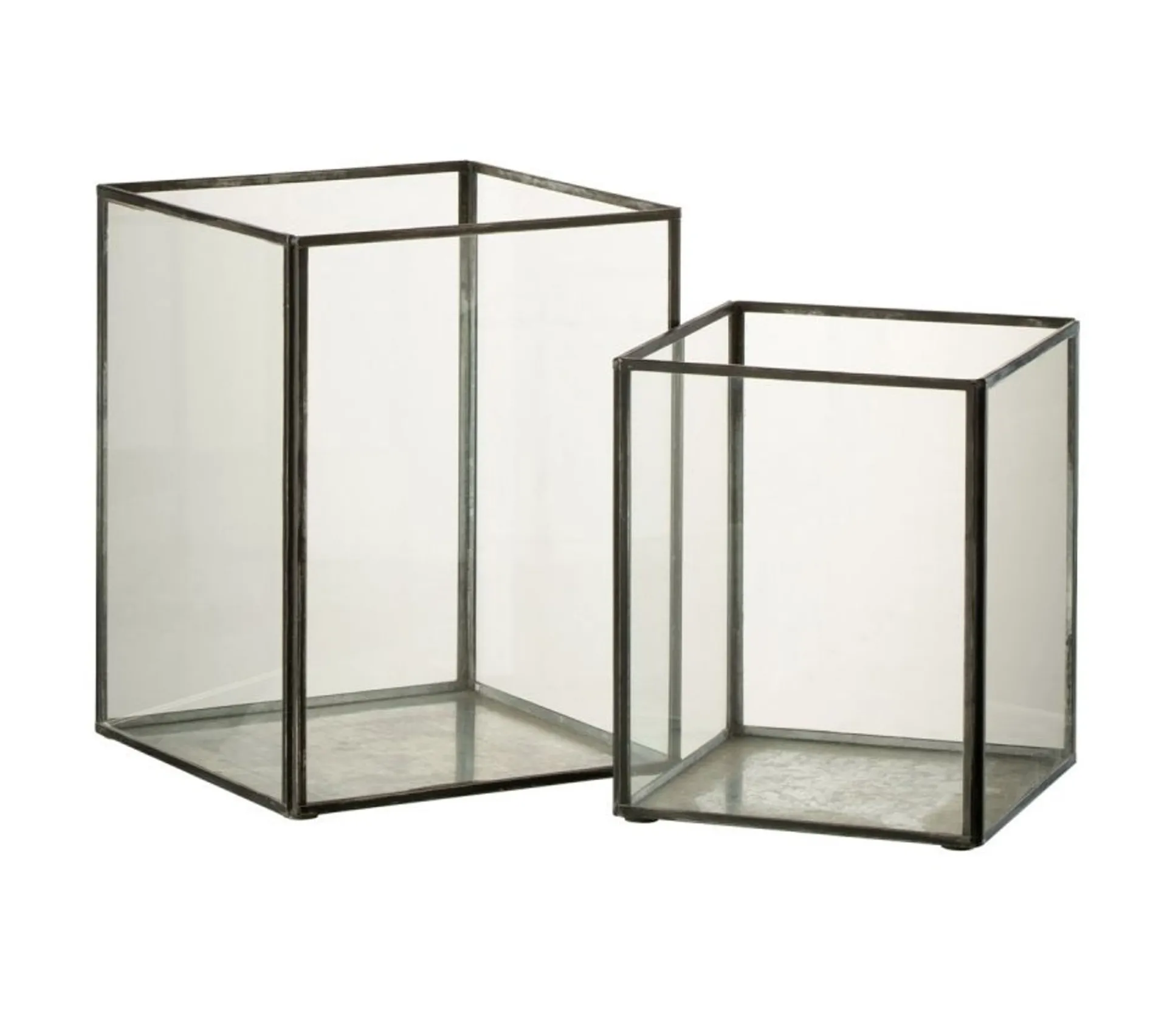 Best * Lot De 2 Photophores Design "Sevina" 20Cm Noir