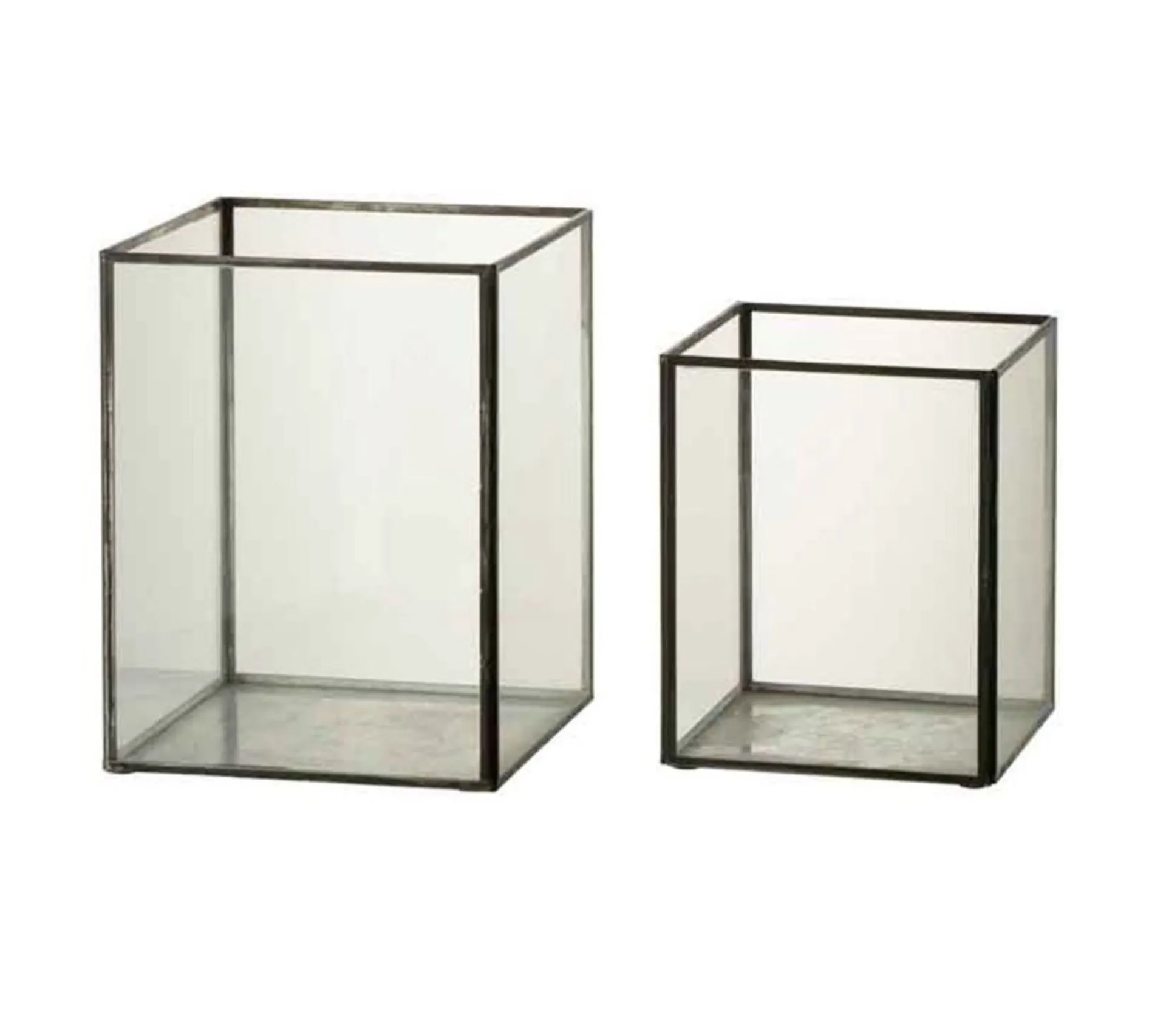 Best * Lot De 2 Photophores Design "Sevina" 20Cm Noir