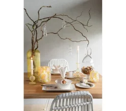 * Guirlande Et Boule De Sapin^Lot De 4 Sujets A Suspendre En Verre 