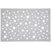 Best Sale * Lot 6X Set De Table De Noël Design Ajoure Etoile - L. 30 X L. 45 Cm - Argent