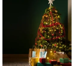 MOBILI REBECCA Sapin Et Accessoire^ Arbre De Noël Artificiel Sapin 210 Cm Epais Vert 1050 Branches Et 400 Lumieres Led