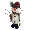 Shop MOBILI REBECCA Bonhomme De Neige Décoration Noël En Polyester Blanc 43X19X14