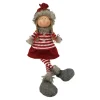 Outlet MOBILI REBECCA Elf De Noël Gnome Tissu De Noël Gris Rouge Personnages