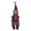 Discount MOBILI REBECCA Elf Nordique Gnome De Noël En Tissu Gris Rouge Décoration De Noël