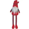 Fashion MOBILI REBECCA Gnome Longues Jambes Rouge Gris Tissu Décor De Noël 67X10X14